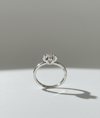 Intiglow – Premium Silver Diamond Engagement Ring – 925 Sterling