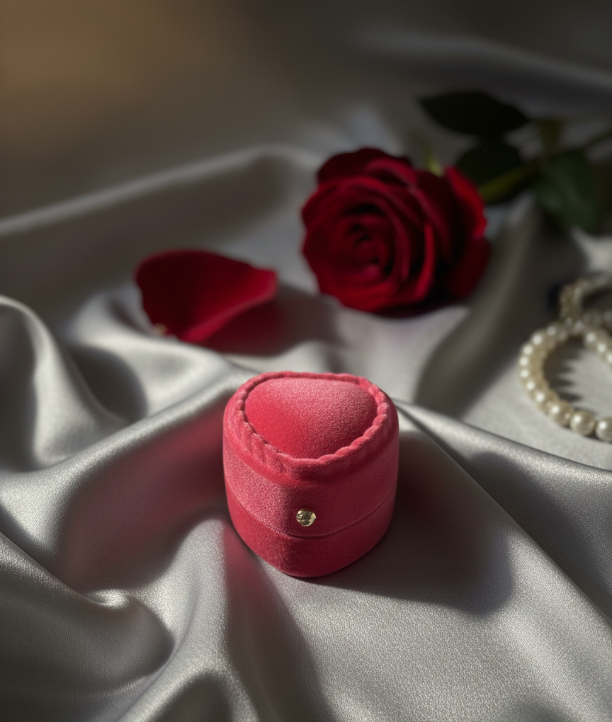 Intiglow – Premium Silver Diamond Engagement Ring – 925 Sterling